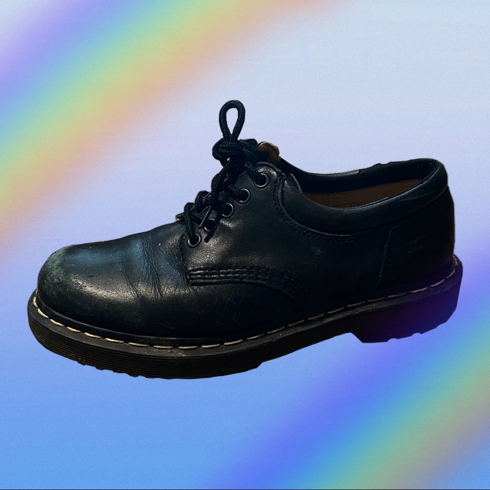 dr martens chunky oxford shoes